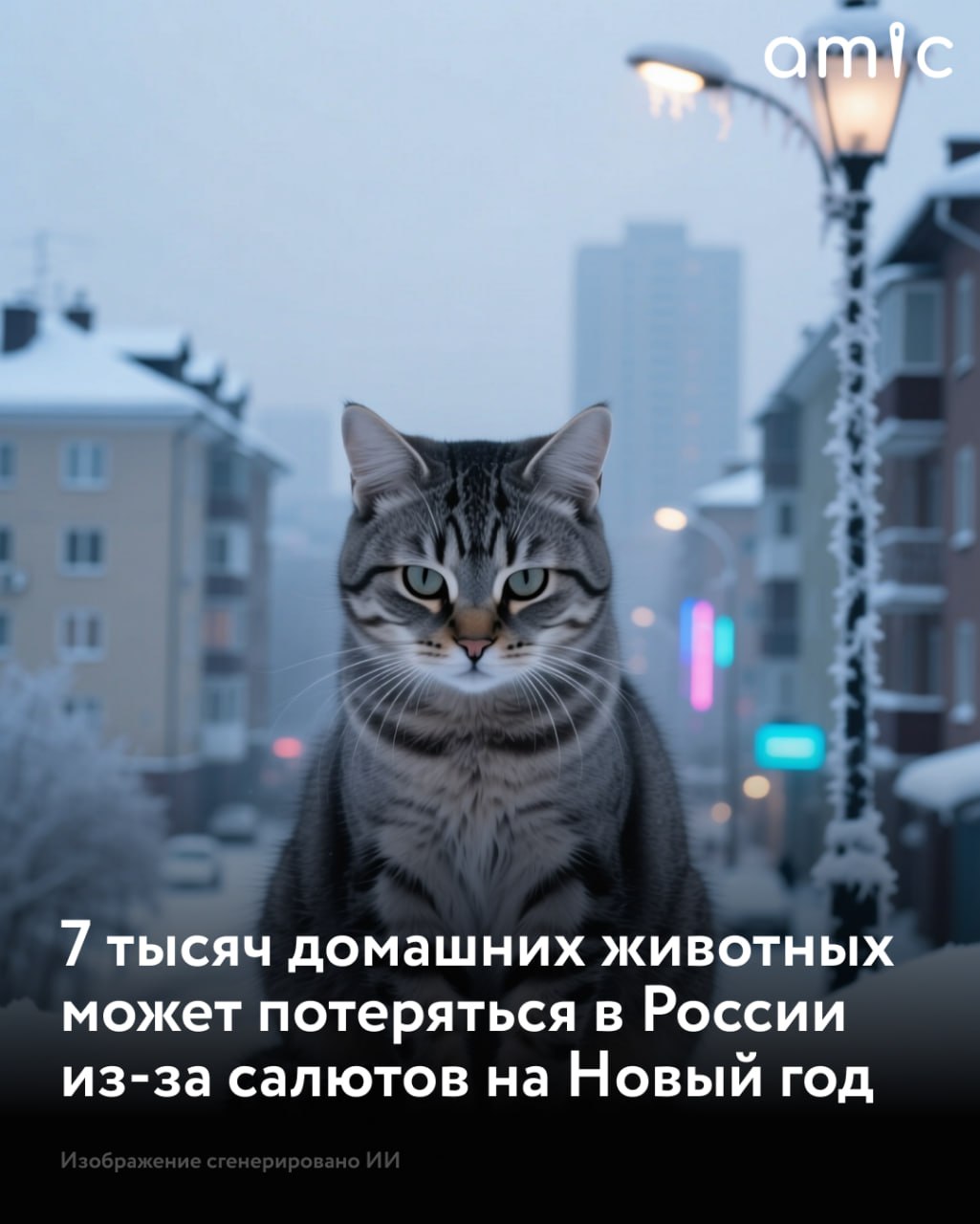 Из за новогодних фейерверков каждый год в России теряются тысячи домашних животных В этом году по прогнозам организации убежать может около 7 2 тысяч питомцев сообщает всероссийской система защиты питомцев Pet911 ru Домашние животные пугаются громких звуков и убегают из за паники В прошлый Новый год по данным сервиса от хозяев сбежало 6 740 кошек и собак Наибольшее количество потерянных питомцев зафиксировано в Московской области 510 Краснодарском крае 480 и Москве 360 В Алтайском крае в прошлом году Pet911 зафиксировал 40 потерянных животных а в Республике Алтай 20 Хозяевам советуют закрывать окна и двери в период салютов обновить адресник на ошейнике и сделать свежие фото питомца А при пропаже не медлить и сразу приступать к поискам Подписаться на amic ru   Мы в Max
