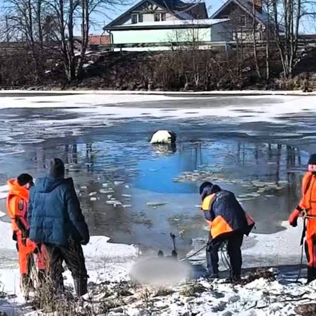 В Калининградской области утонул 51-летний мужчина.    В районе поселка Красное мужчина решил сократить путь через Полесский канал и провалился под лед.   На месте работали 3 специалиста и единица техники МЧС России.   Фото: МЧС Калининградской области