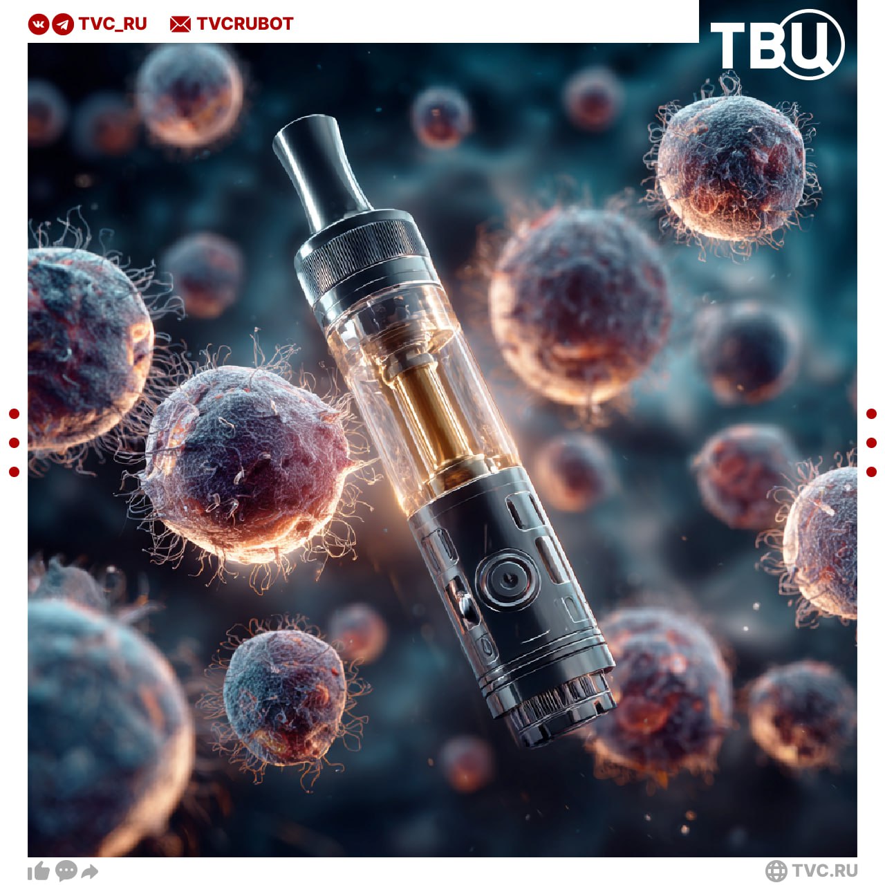 Вейпы оказались грязнее туалетов в ТРИ ТЫСЯЧИ РАЗ Новые исследования показали что теплая и влажная среда на мундштуке отличное место для размножения микробов Некоторые бактерии могут сильно вредить дыхательным путям подчеркивают ученые из Англии Подписаться на ТВЦ в MAX Пересылайте любителям дуделок