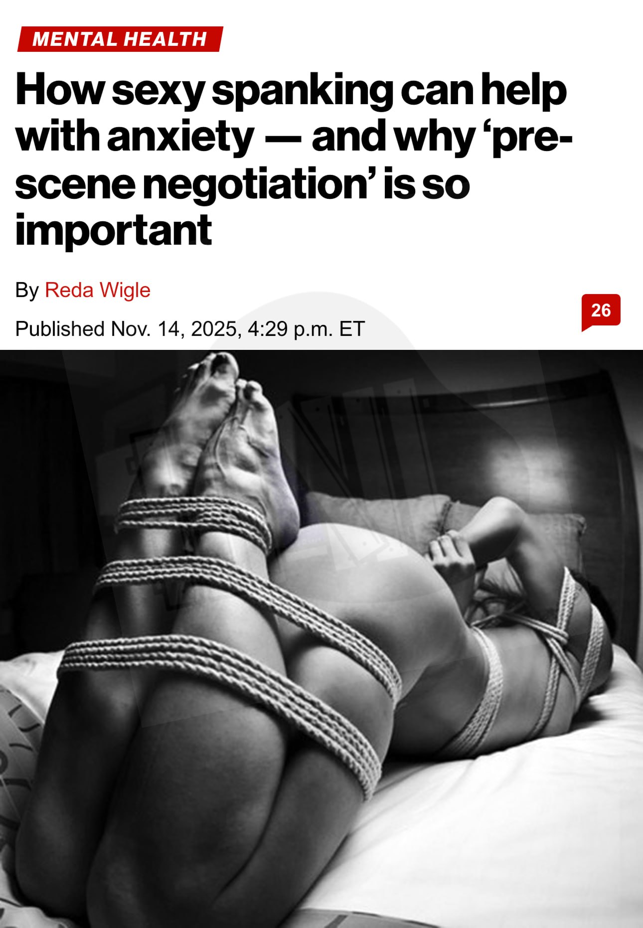 БДСМ ПОБЕЖДАЕТ тревогу и помогает разобраться с эмоциями исследование По словам ученых даже небольшая порка помогает зацепиться за настоящий момент и переживать ЛЮБОЙ негатив Исследователи доказали что возбуждение и экстремальные ощущения вызывают мощнейший выброс эндорфинов улучшающий настроение Тревожники во время БДСМ практик могут либо взять под контроль ситуацию либо полностью ОТПУСТИТЬ эмоции Возбуждение буквально меняет химию мозга и отгоняет тревожные мысли При этом важно заранее договориться с партнером и обсудить границы Вы знаете кому отправить Бэкдор