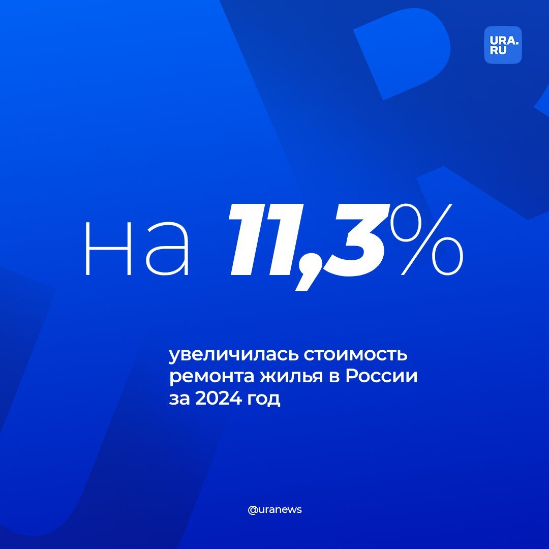 Россияне отдадут 9,8 тысяч рублей за ремонт одного квадратного метра. Чуть больше москвичи — 12 тысяч рублей и петербуржцы — 10,2 тысяч рублей.   Аналитики подсчитали, что стоимость ремонта жилья выросла с начала 2024 года на 11,3%. Одна из основных причин — рост цен на стройматериалы на фоне высокого спроса на эту продукцию и удорожание логистики. Больше всего при этом увеличилась стоимость у сухих смесей — в некоторых регионах свыше 21%, сообщил «Коммерсант».