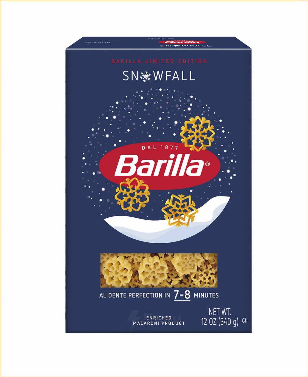 Barilla выпустила макароны в виде снежинок.   В каждой упаковке не будет ни одной одинаковой снежинки — они все уникальные.  Новости от ЖЮ