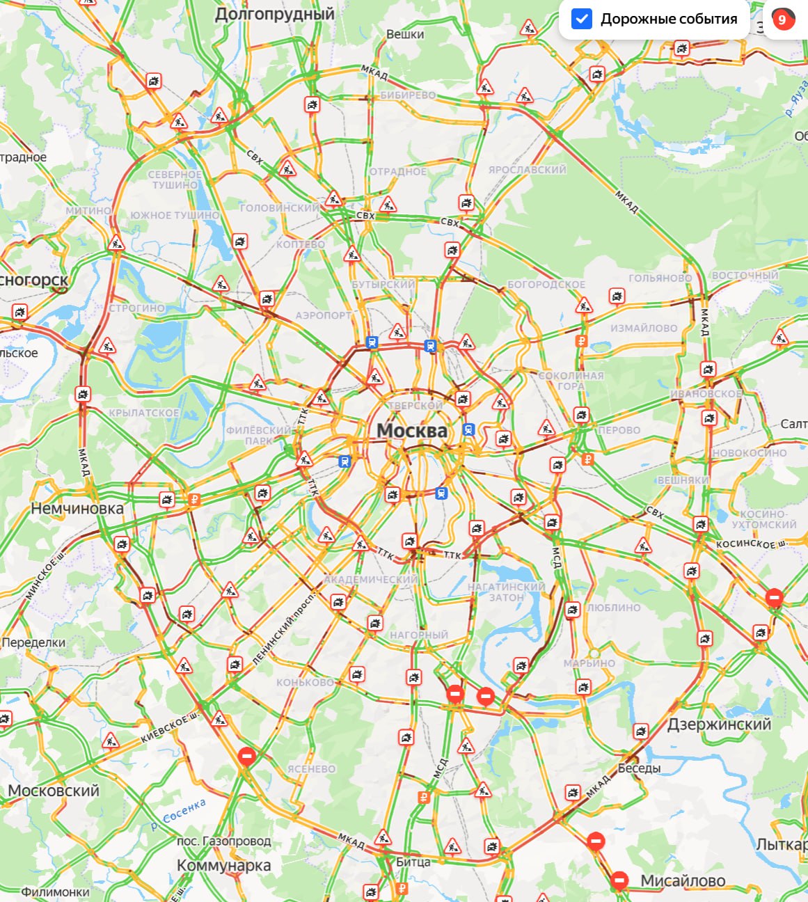 Пробки в Москве выросли до 9 баллов на фоне снегопада и метели Агентство Москва в Max