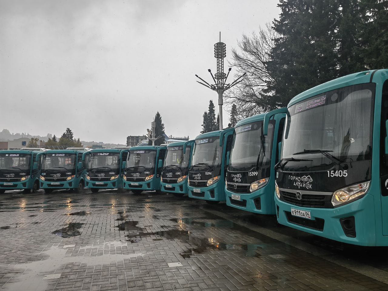 Мэр города Ольга Сафронова 28 бирюзовых автобусов с брендом Алтай и логотипом Горно Алтайска со 2 октября начнут курсировать по территории города На маршруты заступают перевозчик и персонал ООО Волгоградский автобусный парк Техника оснащена системой кондиционирования видеонаблюдением спутниковой навигацией В салонах работает бегущая строка и предусмотрена система автоматизированного контроля оплаты проезда Снаружи размещены электронные маршрутные указатели с начальной и конечной точками маршрута Важно что восемь автобусов оснащены аппарелями специальными платформами для безопасного подъёма и выхода пассажиров Это удобно для маломобильных граждан мамочек с детскими колясками и пожилых людей