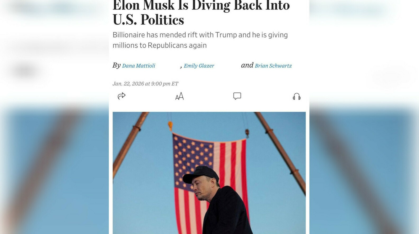 Илон Маск вернулся в политику США чтобы помочь республиканцам на выборах в Конгресс Миллиардер Илон Маск уладил разногласия с Дональдом Трампом и готов поддержать республиканцев на промежуточных выборах в Конгресс передает ArbatMedia Об этом сообщает издание The Wall Street Journal По информации газеты предприниматель намерен активно включиться в предвыборную кампанию партии Осенью состоятся промежуточные выборы в Конгресс США Для республиканцев эти выборы имеют критическое значение проигрыш может существенно ослабить позиции действующего президента Если демократы получат большинство в одной или обеих палатах Конгресса это затруднит реализацию политической программы Трампа в оставшийся период его президентства Ранее отношения между Маском и президентом были напряжёнными Теперь стороны договорились о сотрудничестве Прислать новость