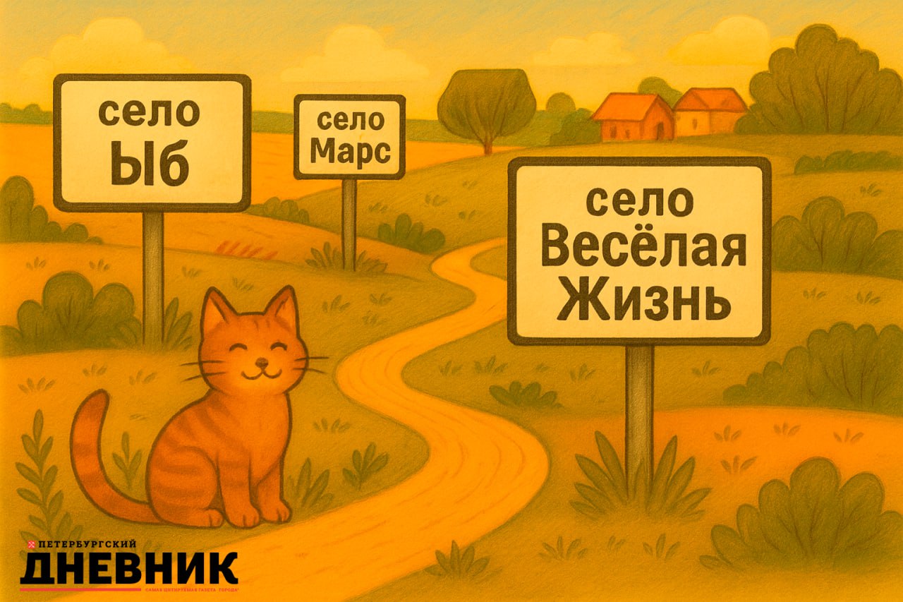 Село с характером названы самые забавные топонимы страны Росреестр представил подборку самых необычных названий российских населённых пунктов В список вошли деревни с колоритными именами из разных уголков страны Больше всего забавных топонимов оказалось в Воронежской области 22 наименования среди которых Плясово Китаево Чулок и Пирамиды В Курганской области зафиксировано 14 необычных названий включая Марс и Духовка Удмуртия может похвастаться 13 оригинальными наименованиями среди них Балуй Мальчиково Двигатель По всей России разбросаны населённые пункты с интересными именами в Алтайском крае Ынырга и Кукуя в Псковской области Новый Опель и Сос в Коми Мутный и Чика в Краснодарском крае Батарейка и Весёлая Жизнь А вам встречались необычные названия населенных пунктов Фото DALL E Подписаться на Петербургский дневник в МАХ