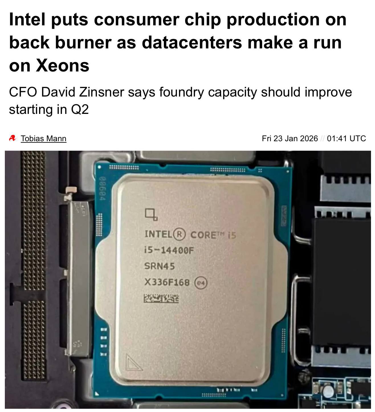 Intel уменьшает выпуск CPU для ПК Компания Intel перенаправляет ресурсы на производство серверных решений процессоры Intel Xeon и другие модели востребованные в дата центрах ИИ Линейка Core продолжит выпуск однако пользователи могут столкнуться с дефицитом и повышением стоимости продукции investing investing