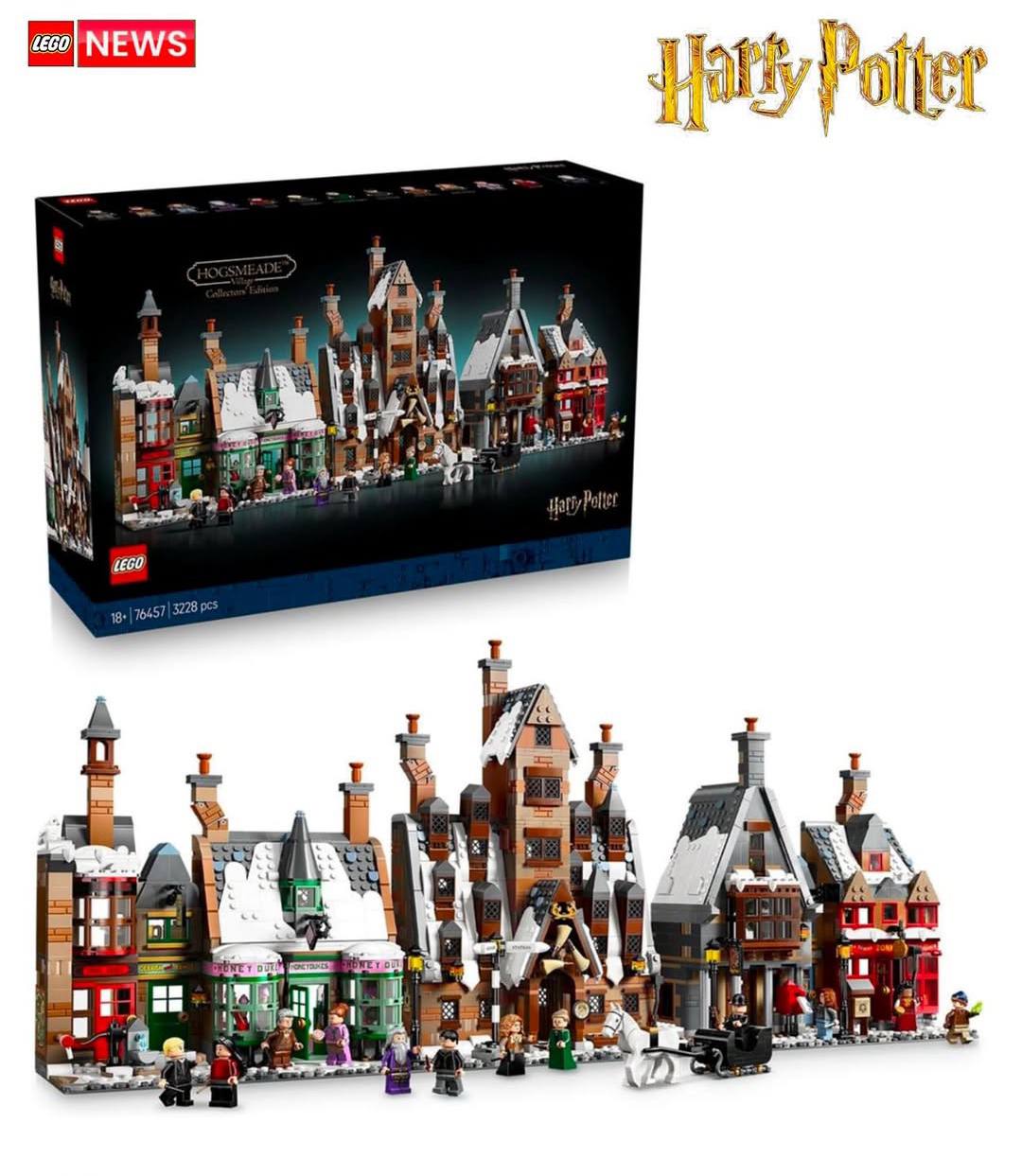 Новое Lego по Гарри Поттеру выйдет уже ПЕРВОГО сентября — сет состоит из 3228 деталей.  В набор входят деревня Хогсмид и фигурки главных персонажей: Гарри, Рона, Гермионы и всего профессорского состава.   Стоимость набора — 430 баксов  ~34 тысячи рублей .    Техно