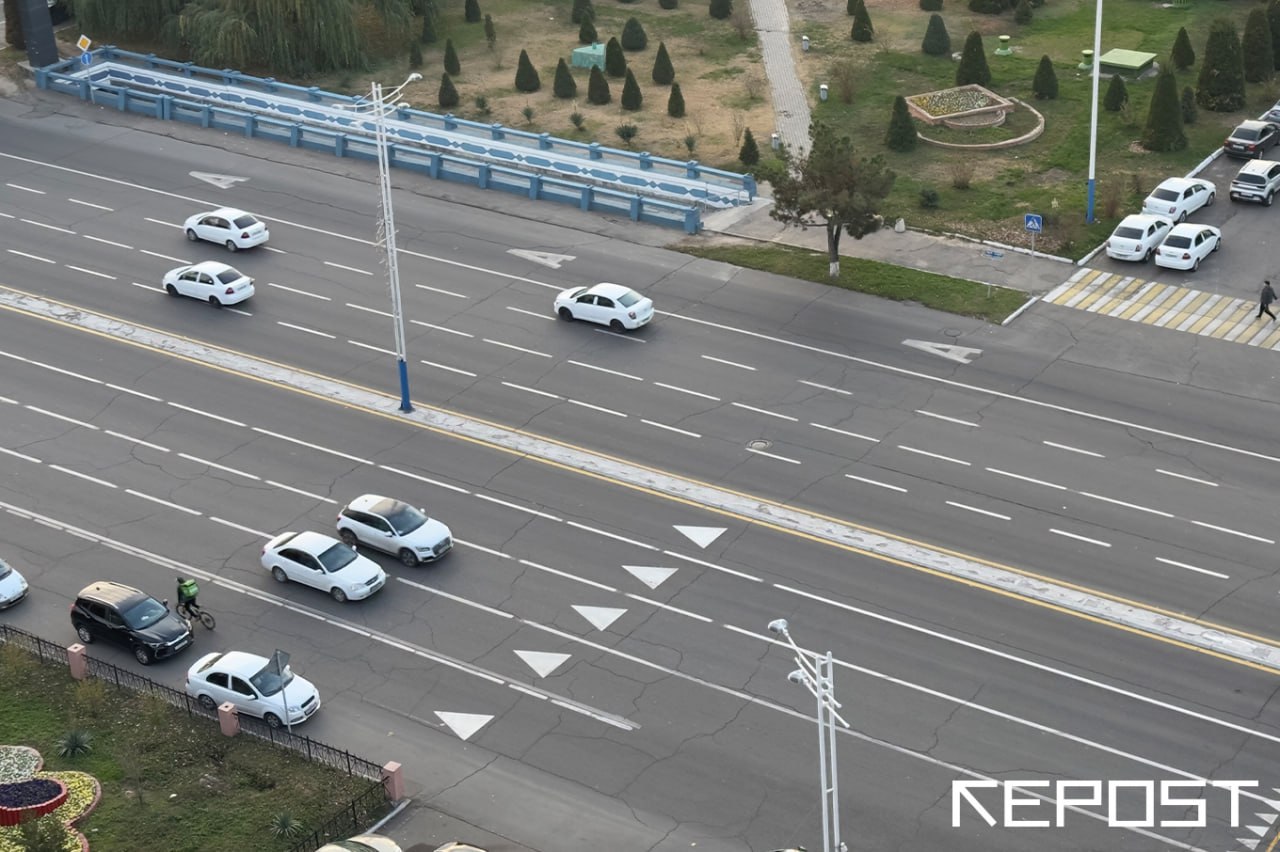 На некоторых улицах Ташкента скорость движения могут повысить до 80 км/ч