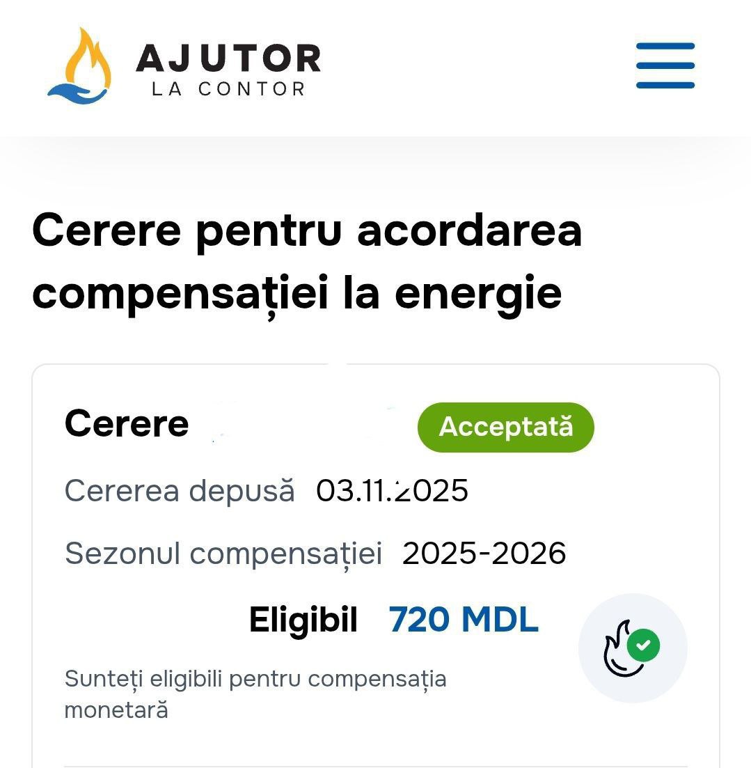 С сегодняшнего дня жители Молдовы зарегистрировавшиеся на сайте compensatii gov md могут узнать получили ли они право на зимние компенсации Предварительный бюджет программы 2 3 млрд леев тогда как в прошлом сезоне выделили 5 1 млрд при этом сумма компенсаций для домохозяйств остаётся прежней Почти 180 тысяч семей остались без помощи из 783 тысяч поданных заявлений по словам министра Натальи Плугару одобрены были 605 тысяч Подпишись на GRT