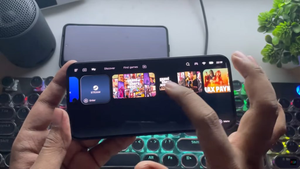 Вся библиотека Steam на смартфоне для Android вышел полноценный эмулятор ПК GameHub Можно скачивать почти все купленные игры и запускать их на ходу Есть поддержка облачных сохранений Эмулятор тянет даже игры уровня GTA V Пробуем по ссылке