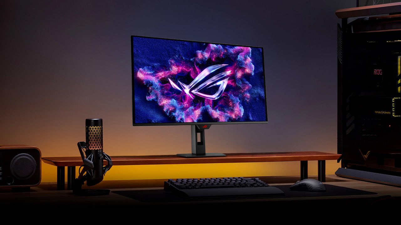 Asus выпустит свой самый ДЕШЕВЫЙ OLED-монитор — ROG Strix XG27ACDMS всего за 3400 юаней  ~37 000 рублей .   За такую цену это просто пушка: 27-дюймовая геймерская модель с частотой 280 Гц, временем отклика 0,03 мс и точной цветопередачей  DCI-P3 99%, Delta E<2 .  В арсенале: 1440p, 10-битный цвет, DisplayPort 1.4 и HDMI 2.1, а также датчик приближения, который гасит экран, когда вы отходите от монитора. Имба для защиты матрицы от выгорания.  Срочно ждем на наших маркетплейсах