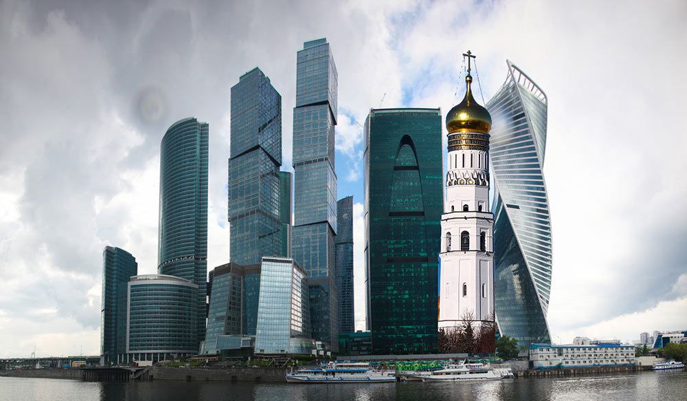 Артемий Лебедев предложил построить в Москва Сити колокольню небоскрёб Российский дизайнер Артемий Лебедев в своём Telegram канале опубликовал идею о том чтобы украсить столичный деловой центр Москва Сити необычным архитектурным решением высотной колокольней небоскрёбом Это стало вдохновением от исторической колокольни Ивана Великого в Кремле которая долгое время была самым высоким зданием   Лебедев написал что современные небоскрёбы в Москва Сити напоминают самые высокие здания и им по его мнению не хватает именно колокольни Он также добавил что готов разработать проект такого сооружения