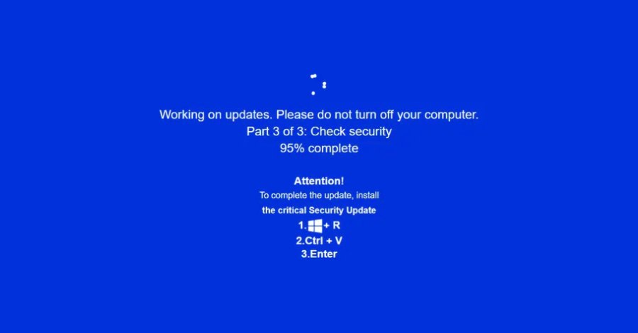 Хакеры атакуют дрочеров в сети начали появляться сайты 18 с поддельными экранами обновления Windows Атака называется ClickFix когда юзера заставляют взломать самого себя При переходе по ссылке перед любителем пошалить всплывает полноэкранный веб сайт имитирующий Центр обновления Windows В таких сценках обычно нагоняют жути на юзера и заставляют запустить вредоносное ПО через cmd под видом Завершения критического обновления безопасности И по классике так угоняют все данные устанавливают майнеры и всё сопутствующее С 1 октября появились СОТНИ подобных ссылок под видом сайтов с порно Вы знаете кому отправить PushEnter