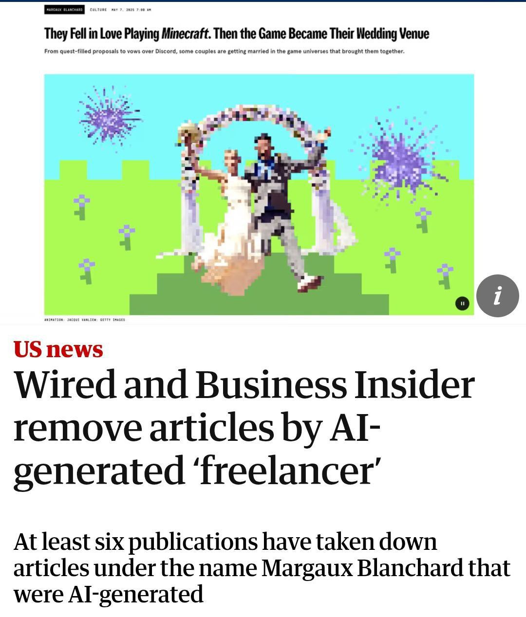 Журналистка которая месяцами писала статьи для Wired и Business Insider оказалась ИИ Персонажи цитаты биографии всё сгенерировано Издания проверяли тексты детекторами AI но нейронка их переиграла Минимум 6 крупных изданий купились на это Скам раскрылся когда автор начал просить больше денег и редакторы решили сделать фактчекинг За статьи платили от 2500 так что поднять денег организаторы все равно успели Не поздно залететь в темку