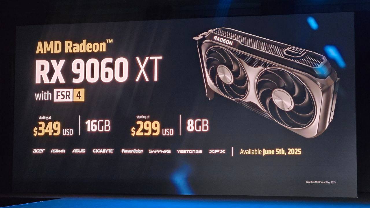 Компания AMD представила новую бюджетную видеокарту под названием Radeon RX 9060 XT. По заверению AMD, данная модель станет «самой быстрой картой в ценовом диапазоне до 350 долларов».
