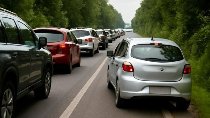 Водители за езду по обочине могут быть оштрафованы на 2 250 рублей объезд пробки не является исключением об этом рассказал ТАСС член комиссии ОП РФ по общественной экспертизе законопроектов и иных нормативных актов Евгений Машаров