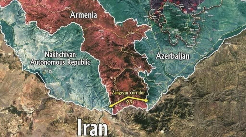 Армения передала в аренду Соединенным Штатам землю в южной части страны на 99 лет для создания коридора НАТО к Каспийскому морю, который перекрыл ее границу с Ираном. В результате Армения больше не имеет общей границы с Ираном в торговых целях. Что это означает, думаю расшифровывать не надо.