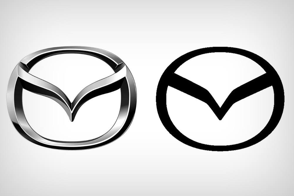 Лол, логотип Mazda поменяли впервые за 28 лет  !  и вышло ЭТО. Он стал черным, плоским, без фирменной птички и адаптированным под смартфоны и цифровые дисплеи.   Дизанер Mazda дружит с сммщиком Jaguar, я правильно понимаю?