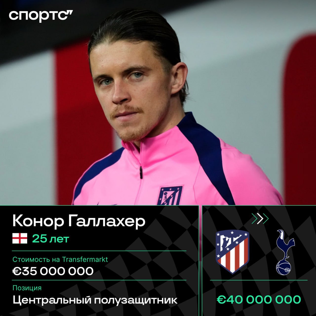 Тоттенхэм близок к покупке Галлахера у Атлетико за 40 млн евро полузащитник заинтересован в трансфере к лондонцам Астон Вилла отказалась от сделки The Athletic Футбольные трансферы