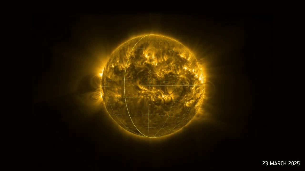 Уникальные снимки южного полюса Солнца получены зондом Solar Orbiter