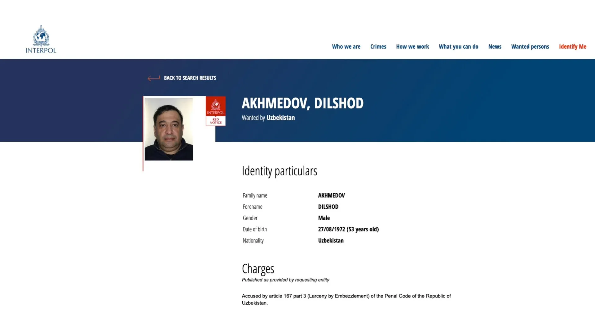 Экс глава Узметкомбината Дилшод Ахмедов объявлен в международный розыск Бывший председатель правления комбината разыскивается по подозрению в совершении преступления предусмотренного Уголовным кодексом РУз   uznews uz ru news 109038 uznews