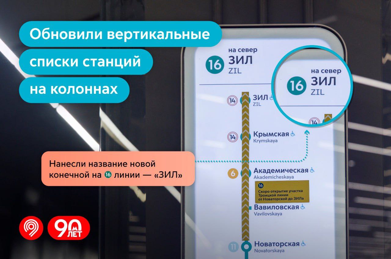 Навигацию к открытию нового участка Троицкой линии метро обновили. Так, рядом с названием станции метро «Академическая» Калужско-Рижской линии разместят пиктограмму Троицкой линии. На ней же обновят навигацию, где можно будет увидеть удобный путь к пересадке. Помимо этого, на всех открытых станциях Троицкой линии полностью обновят списки с перечислением станций, а на МЦК разместят обозначения пересадок на Троицкую линию у двух станций — «Крымской» и «ЗИЛ». Для удобства пассажиров на «Крымской» также изменят нумерацию выходов.