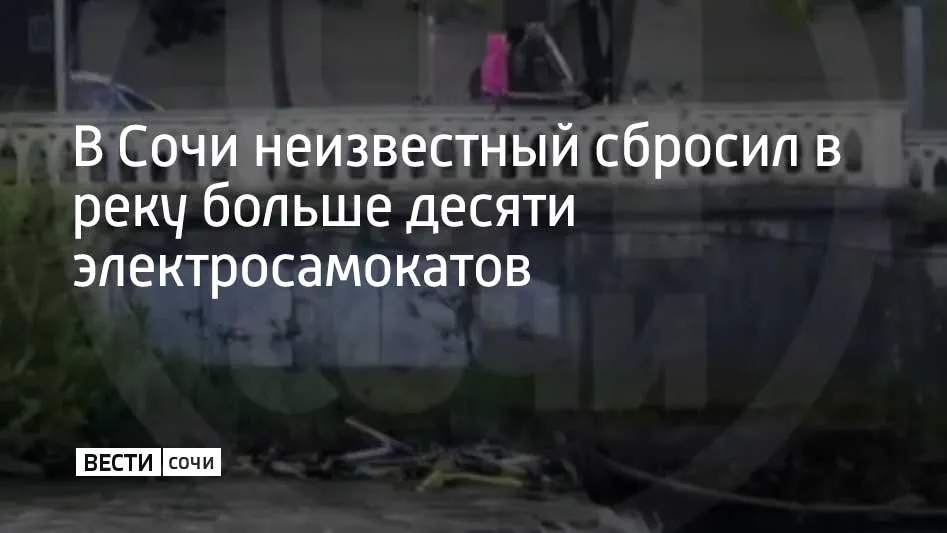 В интернете появилась публикация о том что в Центральном районе на улице Конституции СССР неизвестный сбросил в реку более 10 электросамокатов Сейчас полиция устанавливает личность злоумышленника Проводится проверка по результатам которой его привлекут к ответственности Мы в MAX