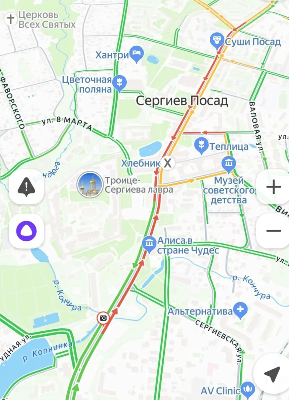 В центре Сергиева Посада затруднено движение автотранспорта Выбирайте объездные пути