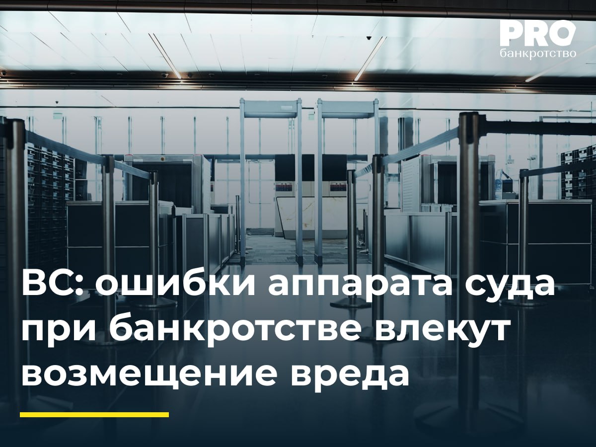 ВС: ошибки аппарата суда при банкротстве влекут возмещение вреда  В 2022 году супруга Алексея Савельева была признана банкротом, на нее наложили ограничение на выезд за границу до завершения дела. В октябре 2022 года ограничение сняли, но секретарь суда вовремя не уведомила погранслужбу. В марте 2023 года Савельевым отказали в выезде в купленный тур в Таиланд, и они лишились 313 тыс. рублей.   Савельев подал иск о возмещении вреда, но суды апелляционной и кассационной инстанций ему отказали, посчитав, что вред возник из-за судьи при отправлении правосудия. ВС разъяснил, что бездействие секретаря суда не является отправлением правосудия и вред подлежит возмещению по нормам ГК РФ без установления вины судьи приговором суда.  Решение апелляции, прекратившей производство по заявлению истца со ссылкой на отсутствие соответствующего механизма в законе, можно даже назвать циничным, поскольку именно государство с 2001 г. не принимает соответствующих актов. ВС РФ напомнил, что в силу прямого действия Конституции РФ  в частности, ст. 53  заявителю не может быть отказано в удовлетворении его требования о компенсации причиненного вреда только лишь из-за отсутствия законодательного регулирования. Позицию высшей судебной инстанции можно только поддержать, так как права и интересы потерпевшего должны иметь судебную защиту, безотносительно расторопности законодателя в принятии закона. – Илья Абрамов, советник Юридической фирмы INTELLECT  Подробнее с комментариями экспертов: PROбанкротство