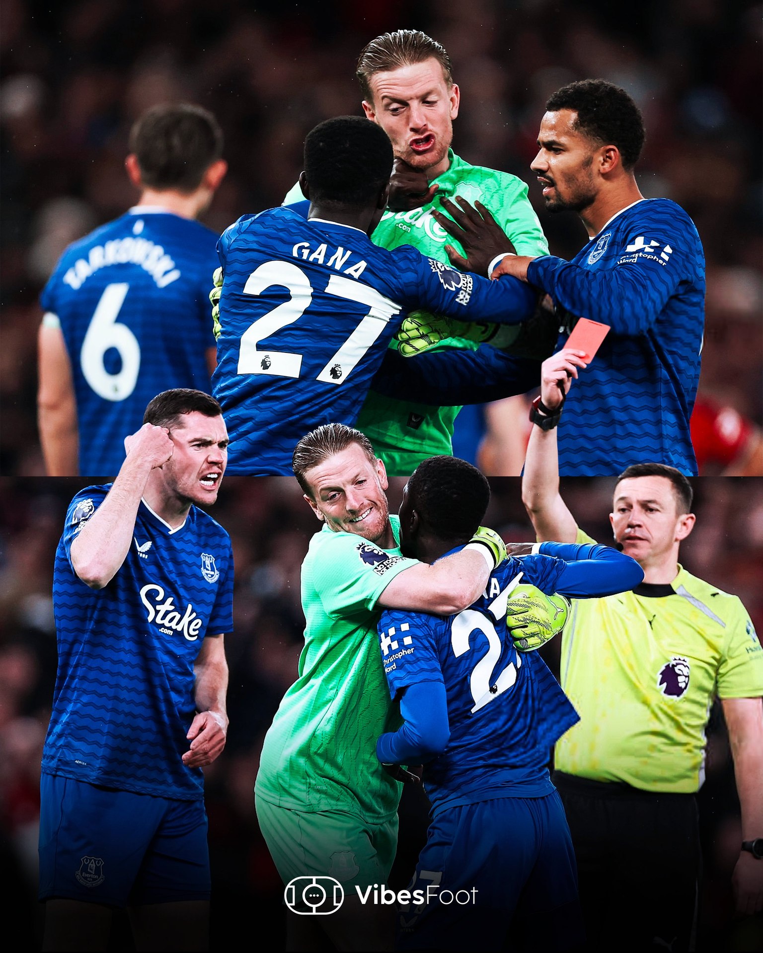 Самое тупое удаление в истории АПЛ Идрисса Гуйе получил красную карточку уже на 13 й минуте матча с МЮ за пощечину своему же одноклубнику Майклу Кину Пока защитник крутил пальцем у виска сенегалец оставил Эвертон в меньшинстве но это не помешало ирискам забить гол в ворота манкунианцев спустя 15 минут