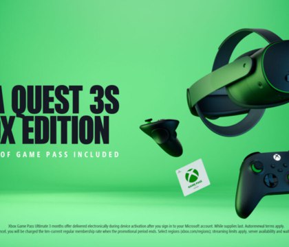 Microsoft и Meta официально представили VR-гарнитуру Quest 3S Xbox Edition — цена и подробности Компания Meta официально выпустила специальную версию гарнитуры виртуальной реальности Quest 3S, созданную в сотрудничестве с игровым подразделением Microsoft. Новинка уже поступила в продажу в некоторых магазинах США по цене в 399 долларов. Гарнитура получила уникальную расцветку Xbox Carbon Black and Velocity Green. Читать далее