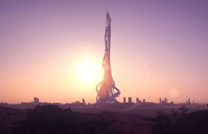 В Саудовской Аравии построят самое высокое в мире здание Башню назовут Rise Tower а ее высота здания составит 2000 метров что 2 раза выше Бурдж Халифы в Дубае нынешнего рекордсмена В здании будут располагаться отели рестораны панорамные смотровые площадки и бизнес центры премиум класса строители в курсе что им придется как то сделать это здание устойчивым НМШ