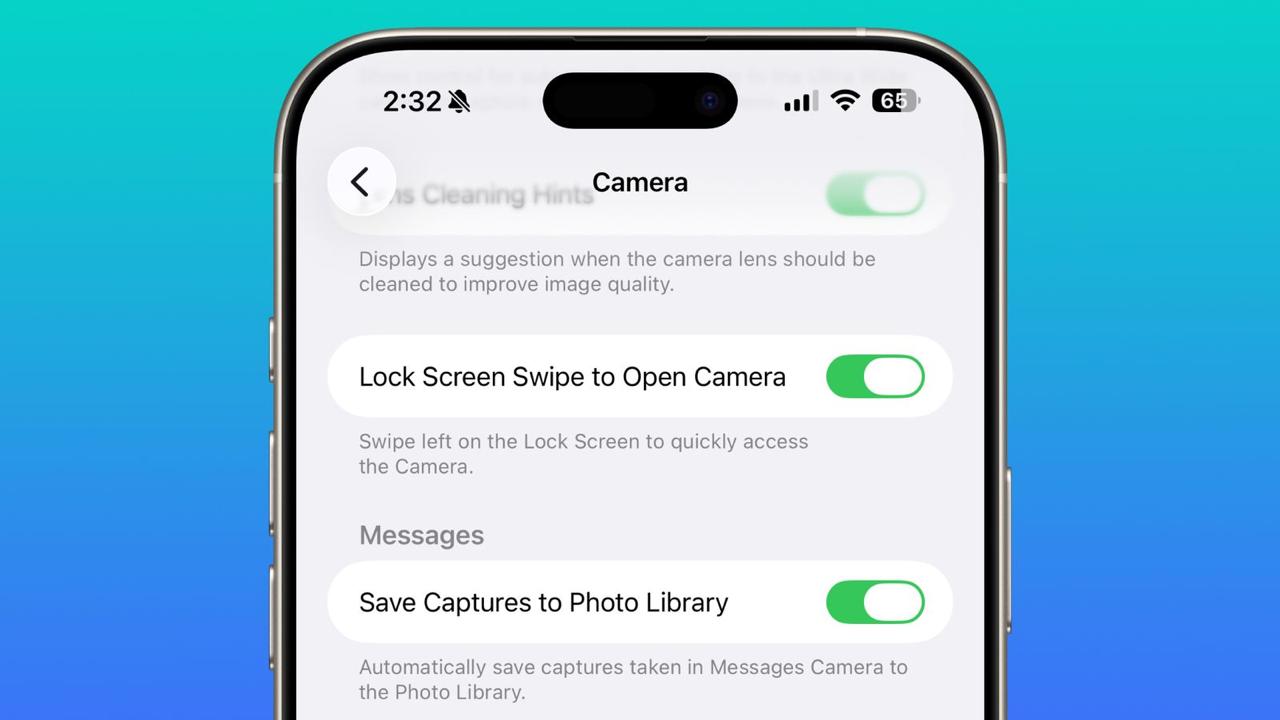 Apple прислушалась к пользователям вы сможете отключить запуск камеры с экрана блокировки В четвёртой бета версии iOS 26 1 появилось новое долгожданное нововведение теперь можно полностью отключить запуск камеры свайпом влево по экрану блокировки Чтобы убрать эту функцию откройте Настройки Камера Запуск камеры смахиванием по экрану блокировки и переведите тумблер в неактивное положение После этого случайные запуски камеры при касании экрана больше не будут мешать особенно удобно для тех кто часто носит iPhone без чехла или в кармане appleinside apple appleinside ios26beta
