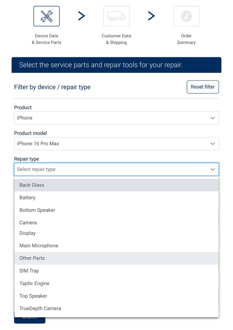 По программе ремонта   Apple Self Service Repair теперь доступны подробные руководства и детали для самостоятельного ремонта всей линейки iPhone 16