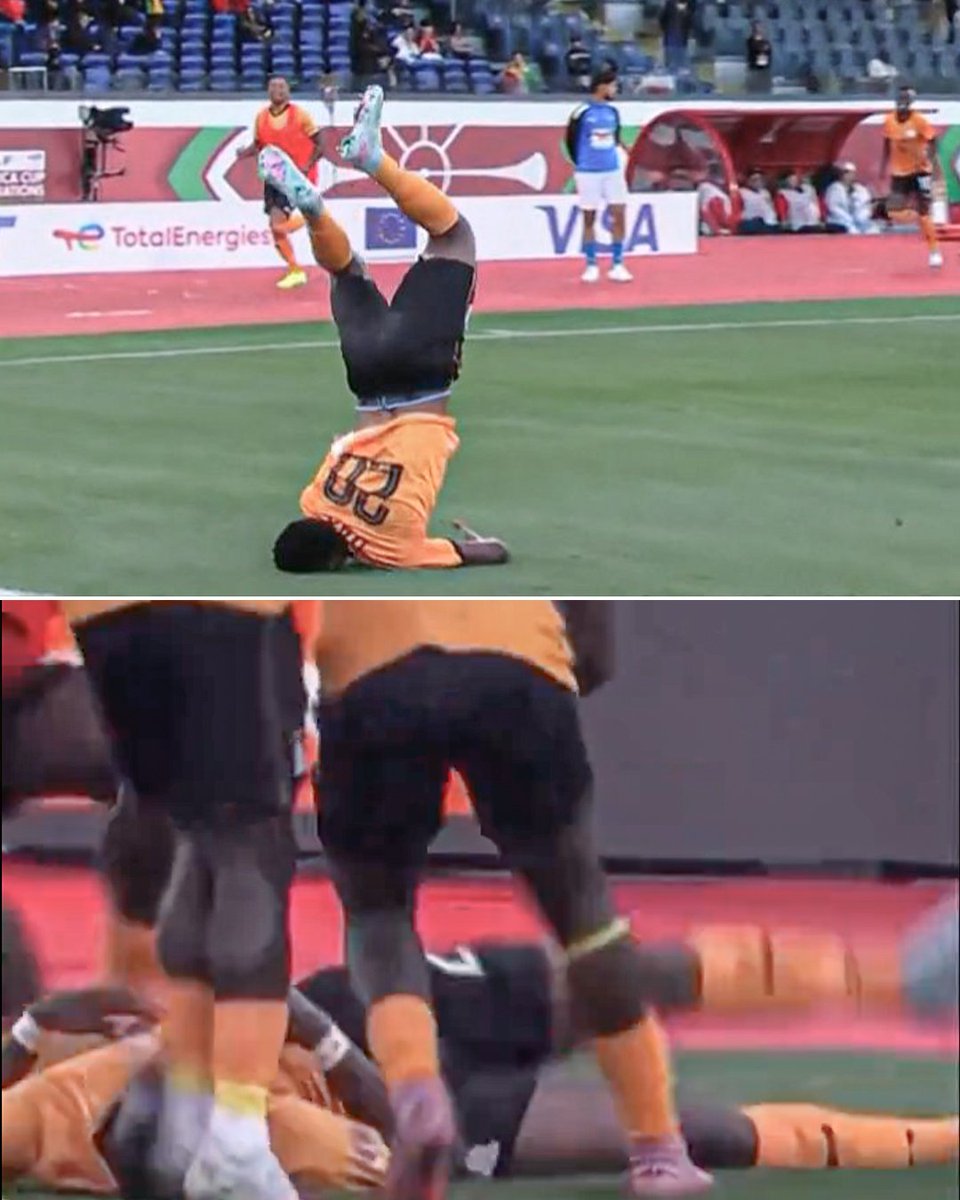 Едва не сломал шею на 92 й минуте Патсон Дака неудачно исполнил сальто после спасительного гола на Кубке африканских наций Форвард вырвал ничью для Замбии в матче с Мали однако эмоциональный кульбит закончился жестким приземлением головой в газон К счастью игрок избежал серьезных повреждений