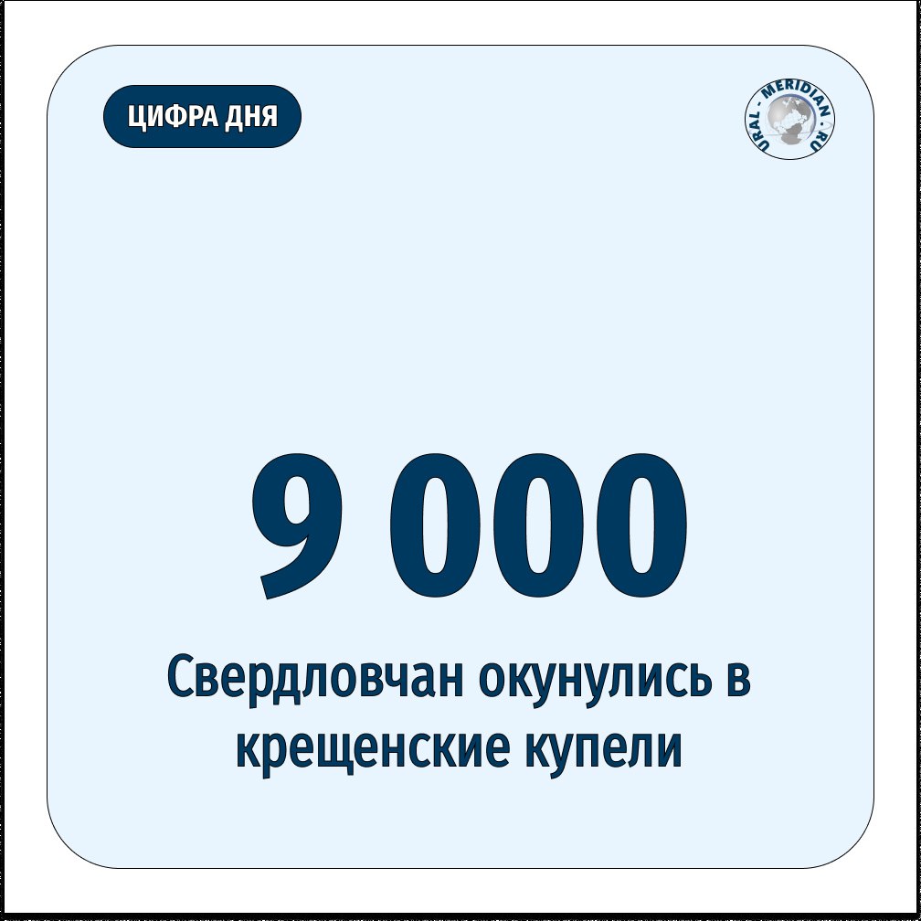 Сегодня в Свердловской области продолжаются крещенские купания. По данным МЧС на утро 19 января, в купели, организованные в регионе, окунулись уже свыше 9 тысяч жителей.  Также зафиксировано три несанкционированных купели. Пока происшествий на водоёмах Свердловской области не было   «Уральский меридиан»