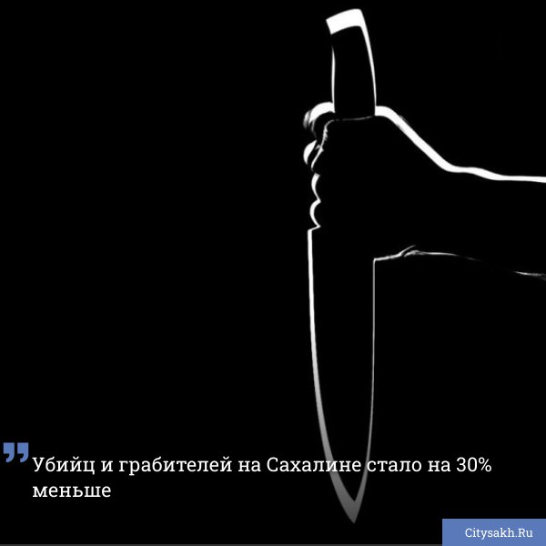 В островном регионе почти на 30 процентов снизилось количество убийств и на 33 процента - грабежей. Информацию об этом сообщили в пресс-службе УМВД России по Сахалинской области.