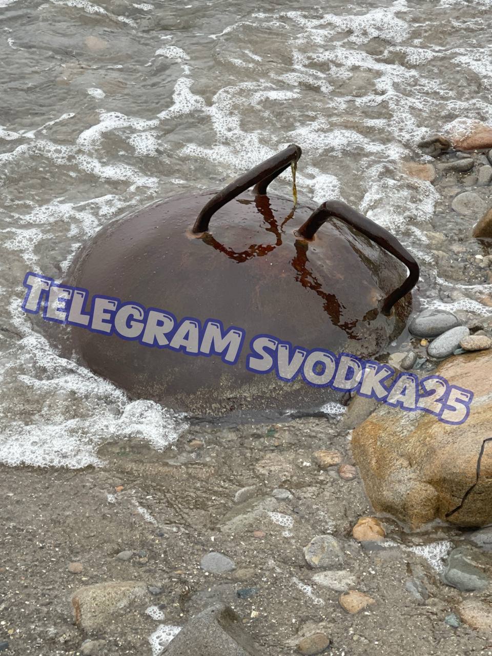На берегу нашли морскую мину Сегодня утром на берегу бухты Патрокл во Владивостоке обнаружили предмет, похожий на морскую мину. На место приехали полиция и саперы, которые осматривали предмет на безопасность. Источник: svodka25