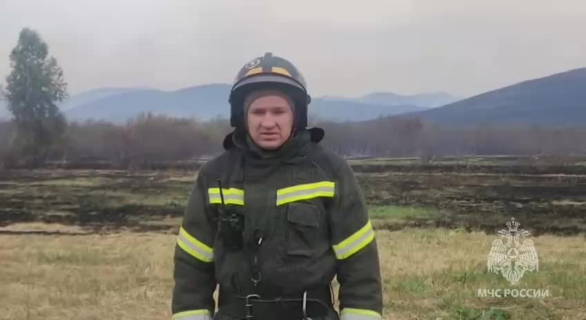 Ландшафтный пожар в Медногорском округе охватил 500 гектаров, продолжаются работы по тушению