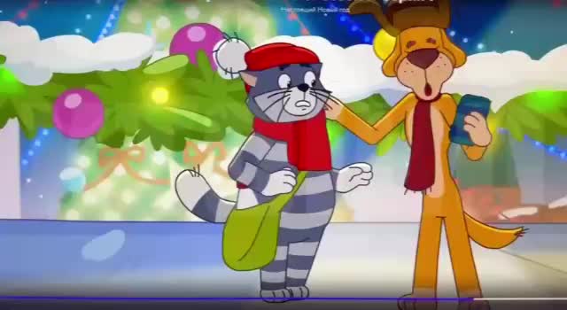 Герои Простоквашино встречаются с Путиным для записи новогоднего обращения