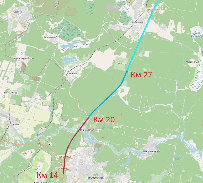 Четырёхполосным станет Режевской тракт возле посёлка Кедровый Дорогу расширят с 20 по 27 км проект прошел Госэкспертизу По этому участку каждый день проезжает до 26 тысяч автомобилей в том числе 5 тысяч грузовых По поручению губернатора Свердловской области Дениса Паслера работы по проектированию были ускорены Во время расширения трассы рабочие также отремонтируют остановки и сделают автоматический пункт весогабаритного контроля на отметке 22 6 километра Свердловский пул