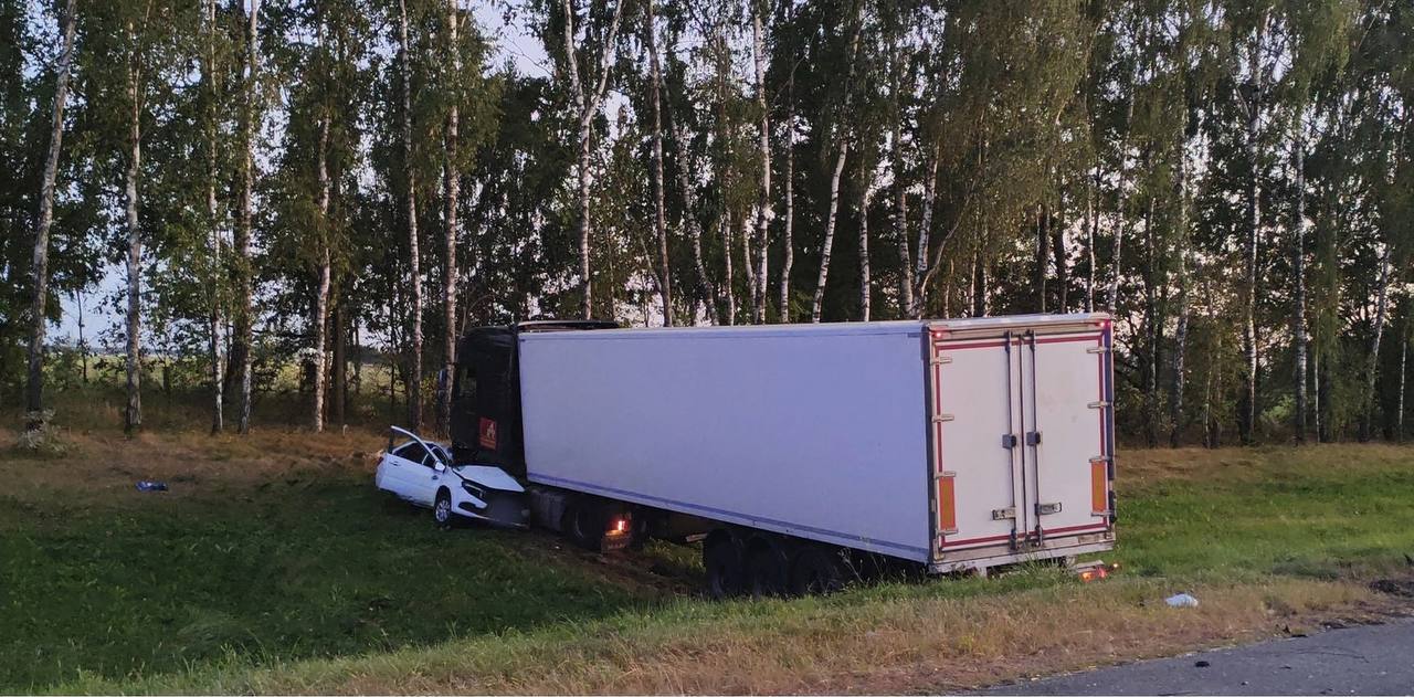 Передано в суд дело о ДТП, в котором погибли отец и сын  В суд передано уголовное дело о смертельном ДТП, которое произошло в Почепском районе Брянской области. Несоблюдение дистанции унесло жизни сразу двоих человек. Обвиняемым проходит 31-летний водитель грузовика.  Днём 23 августа 2024 года в Почепском районе водитель большегрузного автомобиля «МАН» из-за того, что не соблюдал дистанцию, выехал на встречную полосу и врезался в «Ладу Гранту». В аварии погибли водитель и пассажир легкового автомобиля  жители Унечского района : 70-летний отец и 40-летний сын.   Обвиняемый себя виновным признал частично, пояснив, что применял торможение из-за помехи, которую создало другое транспортное средство. Но эта версия «разбилась» о видеозапись момента ДТП и показания очевидцев.  Обвиняемому светит до 7 лет лишения свободы.        подписаться   прислать новость