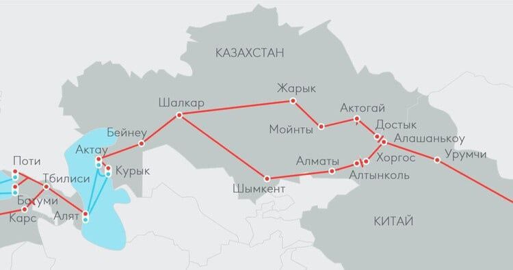 Объем грузоперевозок по ТМТМ вырос в 1,6 раза, контейнерных перевозок — в 2,6 раза  За 11 месяцев 2024 года объем перевозок грузов по Транскаспийскому международному транспортному маршруту составил 4,1 млн тонн, сообщило правительство Казахстана.  ↗ Это на 1,585 млн тонн или на 63% больше, чем годом ранее.  Объем контейнерных перевозок по ТМТМ в этот период достиг 50,5 тысячи TEU.  ↗ Это почти на 31,1 тысячи TEU или на 160% больше, чем годом ранее.   #tradewithoutborders #торговлябезграниц #Россия #экспорт #импорт #Казахстан #ТМТМ ____