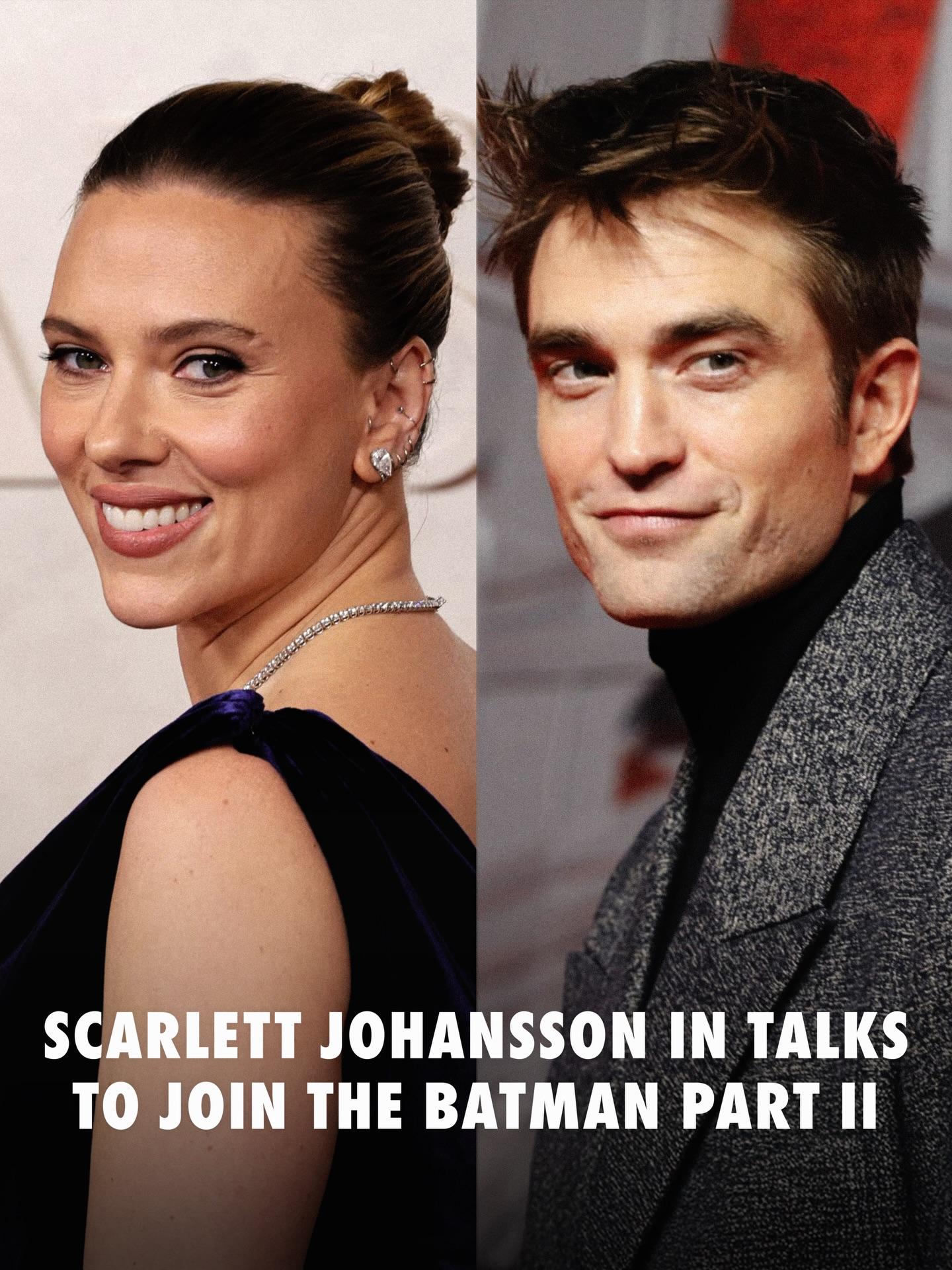 Скарлетт Йоханссон ведёт переговоры о роли в сиквеле Бэтмена Мэтта Ривза При этом Зои Кравиц сыгравшая Женщину кошку в первой части в продолжении не появится Какая именно роль предлагается Йоханссон пока не раскрывается Среди возможных вариантов называют как новую возлюбленную Брюса Уэйна так и Ядовитого Плюща или же влиятельного антагониста связанного с Судом Сов Премьера Бэтмена 2 намечена на 1 октября 2027 года