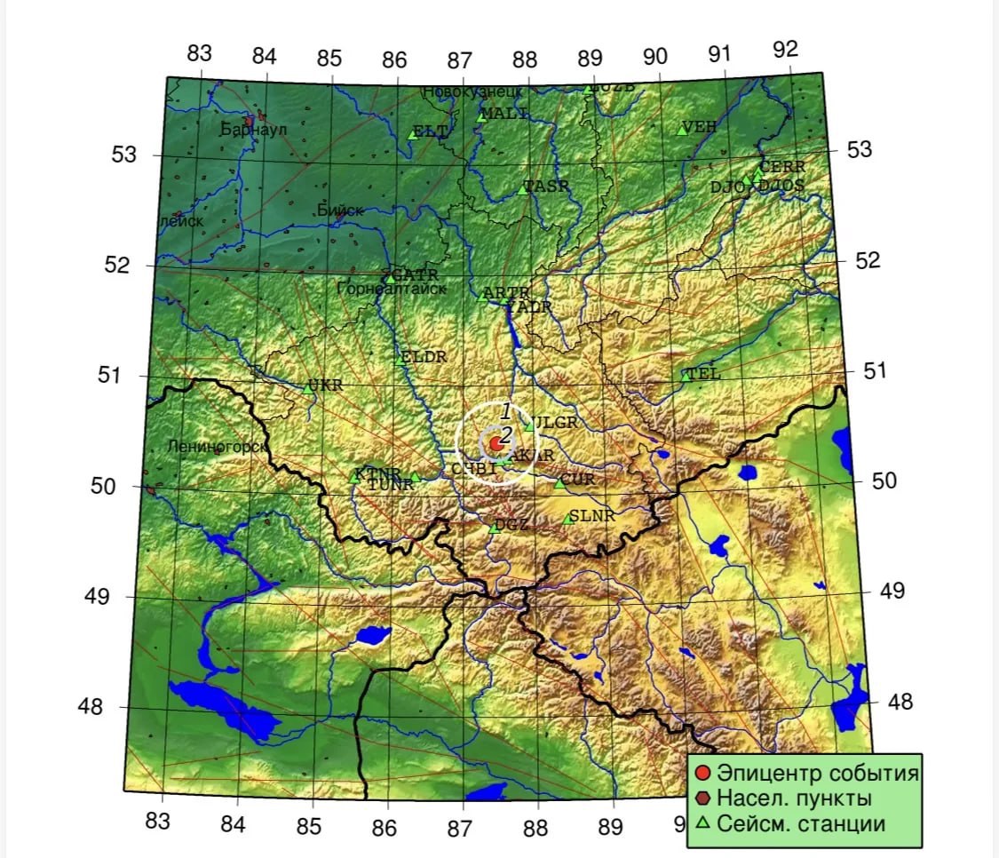 ТОЛК новости Барнаула Алтайского края и Республики Алтай from АЛТАЙ 04 В Улаганском районе произошло землетрясение 10 февраля в 01 24 в 15 километрах северо западнее села Акташ зарегистрировано сейсмическое событие магнитудой 2 5 В пятидесятикилометровую зону попали девять населенных пунктов   Улаганский район Акташ Чибиля Улаган Чибит Паспарта   Кош Агачский район Курай   Онгудаиский район Акбом Иодро Кара Кудюр Местным населением подземные толчки не ощущались погибших и пострадавших нет АЛТАЙ 04 АЛТАЙ 04 в Мах