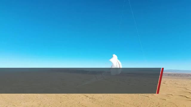 Китай запустил крупнейший в мире высотный ветрогенератор площадью 5000 кв м