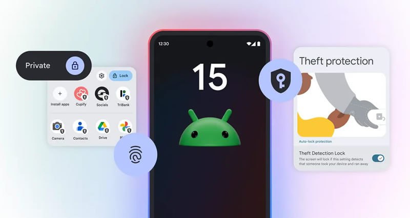 Google выпустила операционную систему Android 15. Первыми её получили фирменные смартфоны Pixel. Новая платформа принесла новые функции конфиденциальности, улучшения для складных устройств и планшетов, а также функцию блокировки при краже, в том числе на основе искусственного интеллекта.  Независимо от версии Android, многие устройства получат функцию Theft Detection Lock, которая заблокирует телефон автоматически, если обнаружит  при помощи искусственного интеллекта , что произошла кража. Например, если смартфон зафиксирует, что его выхватили из рук пользователя. Также появится функция Remote Lock, которая поможет владельцу устройства заблокировать его с другого Android, используя номер телефона и проверку безопасности. Google заявляет, что большинство устройств на Android 10 и новее также получат эти функции, а у некоторых пользователей они уже появились.