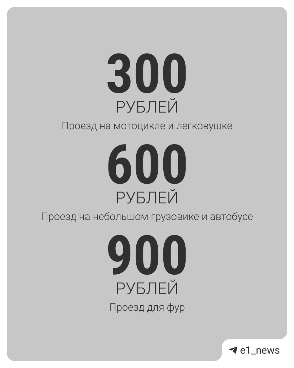 Стало известно, сколько будет стоить проезд по «путинскому» автобану M-12 в Свердловской области.  Ценник будет зависеть от категории машины: она будет определяться по количеству осей и высоте транспортного средства в профиле.    Важно: тарифы касаются участка трассы в границах Свердловской области. Еще М-12 пройдет по Пермскому краю  92 км  и Башкирии  140 км . К началу марта общая готовность дороги, по данным строителей, составляла около 85%.   Участок платного автобана откроют летом 2025 года. Ждем?   / .     Подпишись   Предложи новость   Выиграй iPhone 16