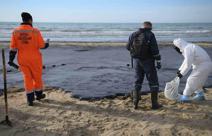 Общий размер ущерба водным биологическим ресурсам в результате аварии танкеров в Керченском проливе составил 2,5 млрд рублей Об этом сообщает Росрыболовство со ссылкой на главу ведомства Илью Шестакова. Фото: Алексей Майшев/РИА Новости